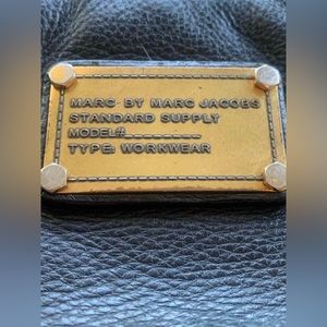 Black leather Marc Jacobs crossbody bag